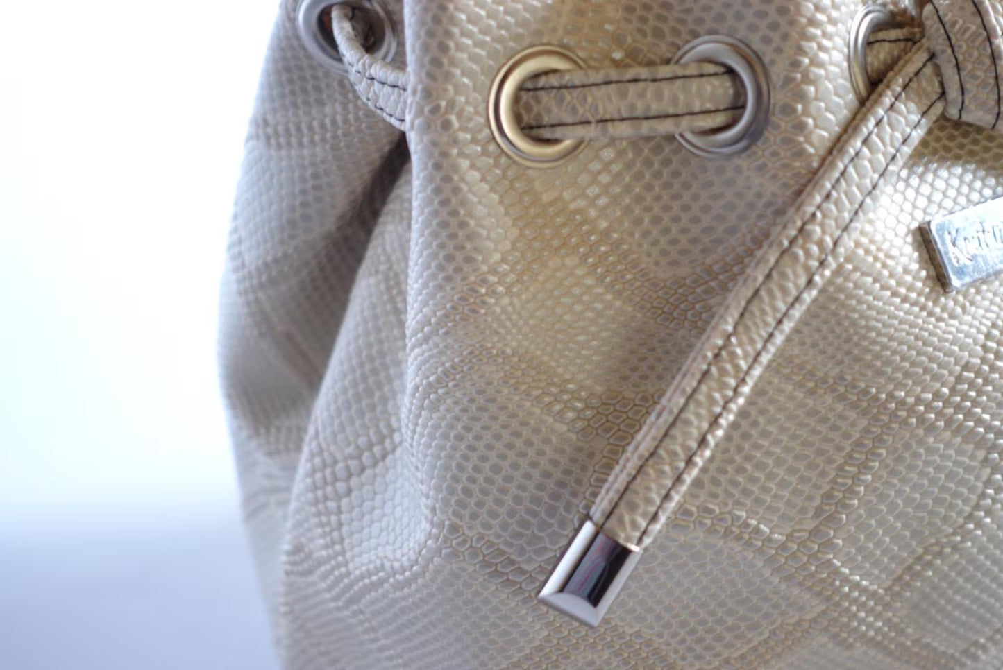 Ivory Serpentine Shimere Bag