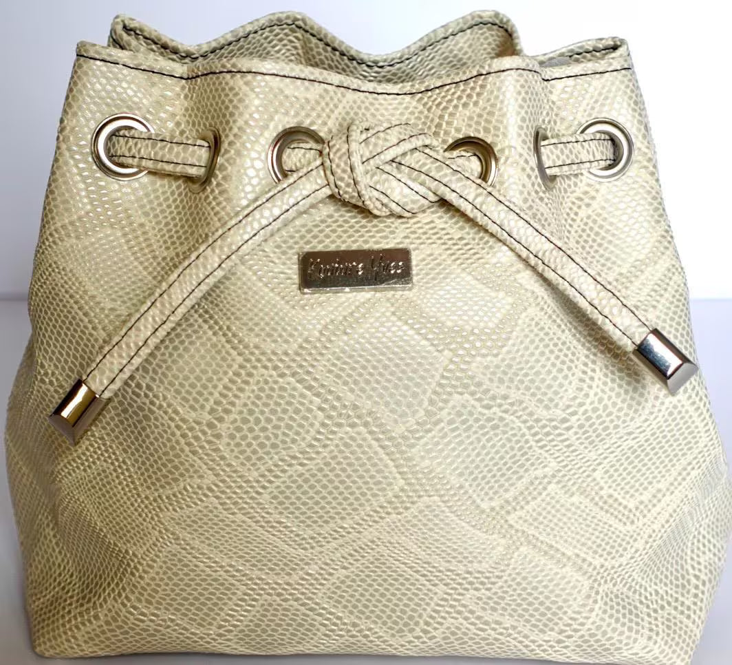 Ivory Serpentine Shimere Bag