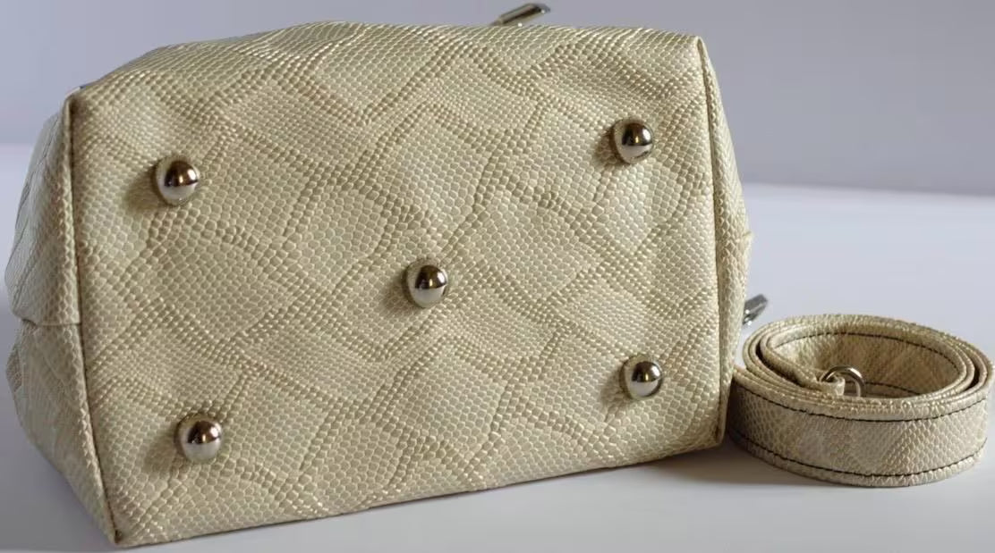 Ivory Serpentine Shimere Bag