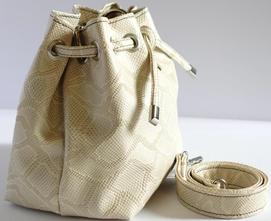 Ivory Serpentine Shimere Bag